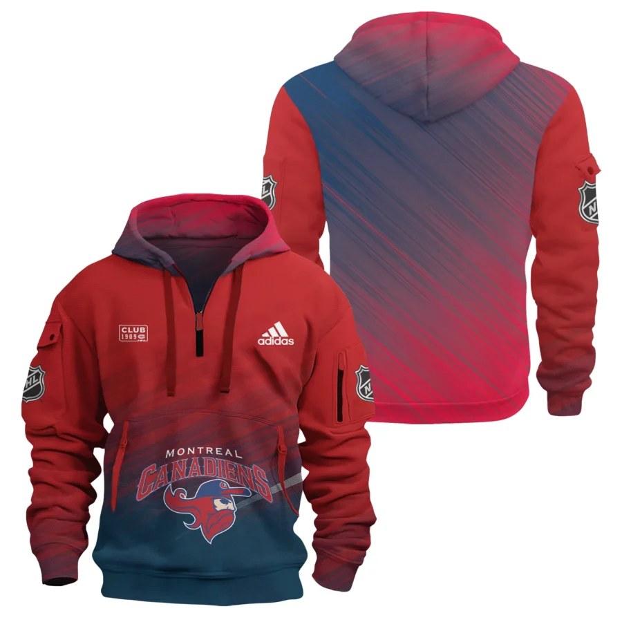 NHL25-26 Men's Montreal Canadiens Adidas Hoodie Zip Limited MOT92