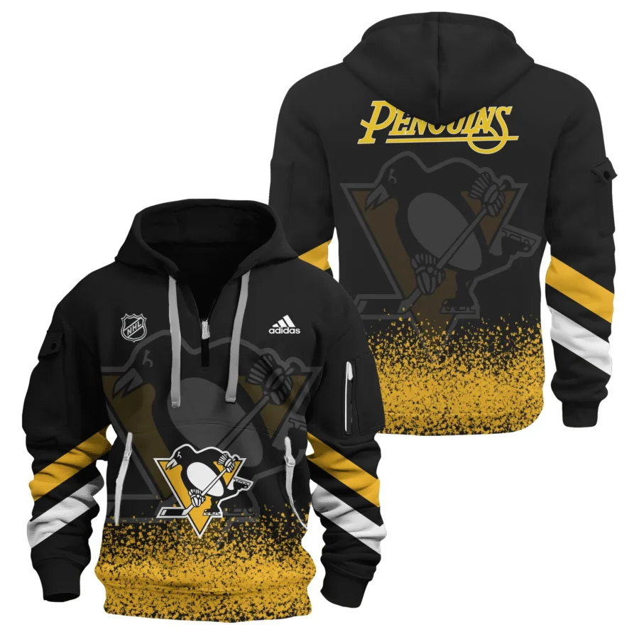 NHL25-26 Men's Pittsburgh Penguins Adidas Hoodie Zip Limited PBP52