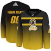 NHL20-26-Men's Boston Bruins Adidas Limited Custom Jersey BB12