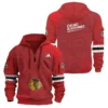 NHL25-26 Men's Chicago BlacKhawks Adidas Hoodie Zip Limited CBK81