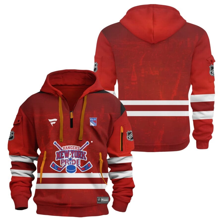 NHL25-26 Men's New York Rangers Fanatics Limited Hoodie Zip HDZ01
