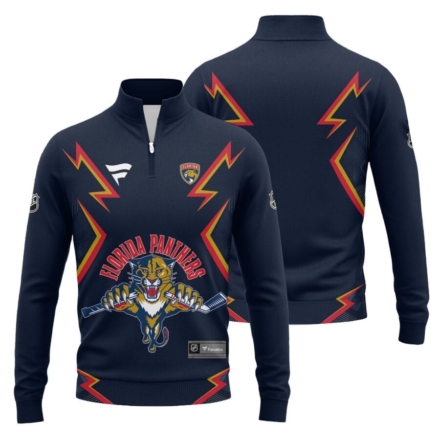 NHL25-26 Men's Florida Pantherss Fanatics Sweatshirt 1/4 Zip Limited SW16