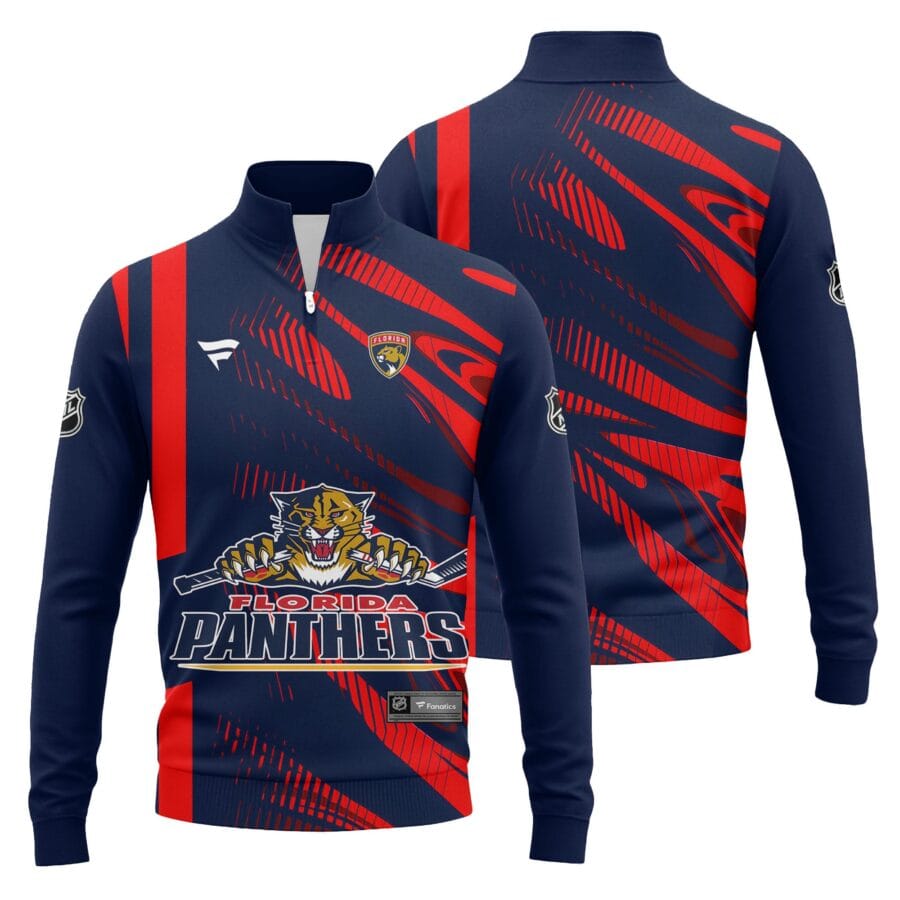 NHL25-26 Men's Florida Pantherss Fanatics Sweatshirt 1/4 Zip Limited SW17