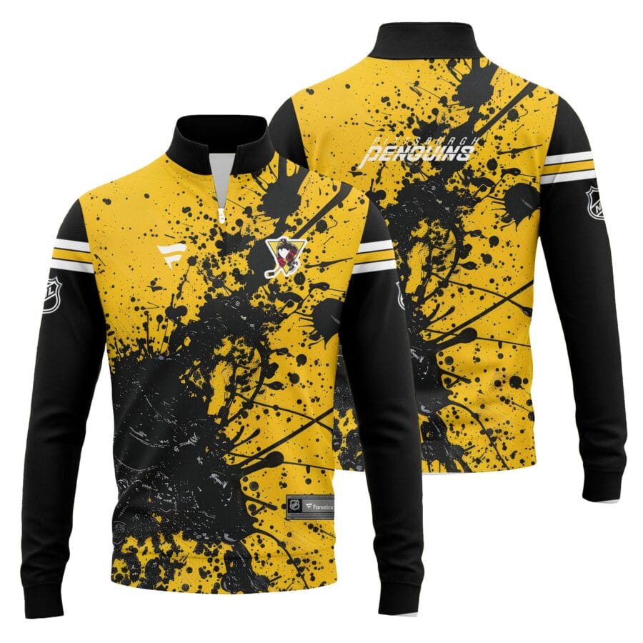 NHL25-26 Men's Pittsburgh Penguins Fanatics Sweatshirt 1/4 Zip Limited SW04