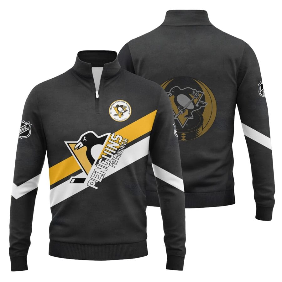 NHL25-26 Men's Pittsburgh Penguins Fanatics Sweatshirt 1/4 Zip Limited SW05