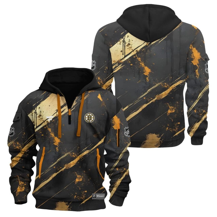 NHL25-26 Men's Boston Bruins Fanatics Limited Hoodie Zip HDZ02