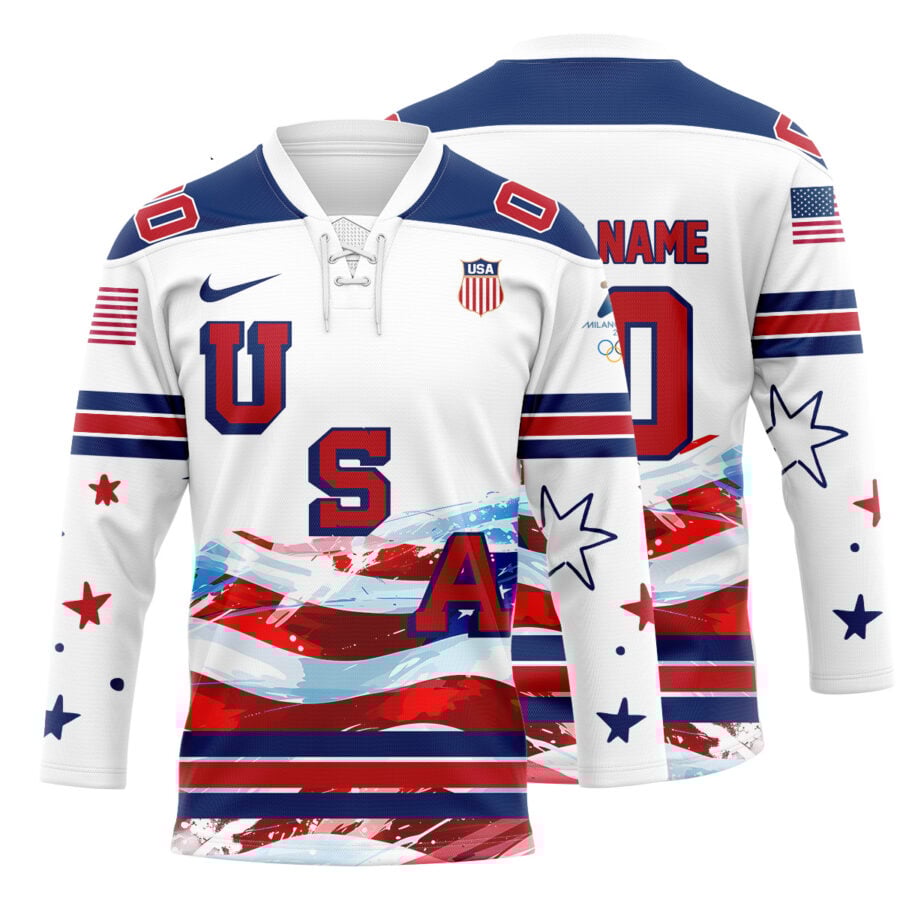Team USA Hockey – Winter Olympics 2026 Personalized Jersey US72
