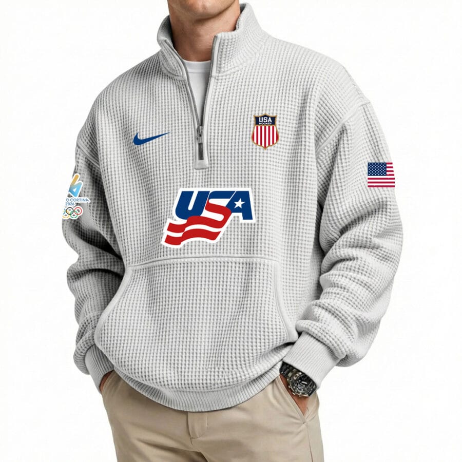 Winter Olympics 2026-Team USA Hockey Quarter Zip US2601 - All Color