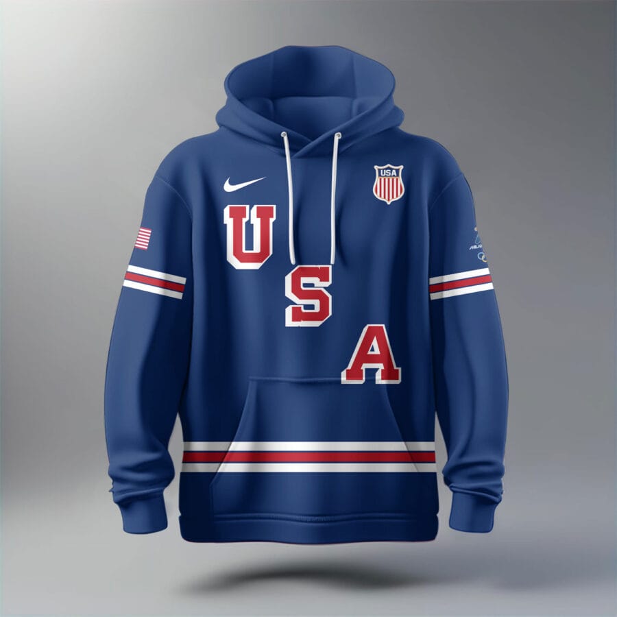 Team USA Hockey – Winter Olympics 2026 Hoodie US68