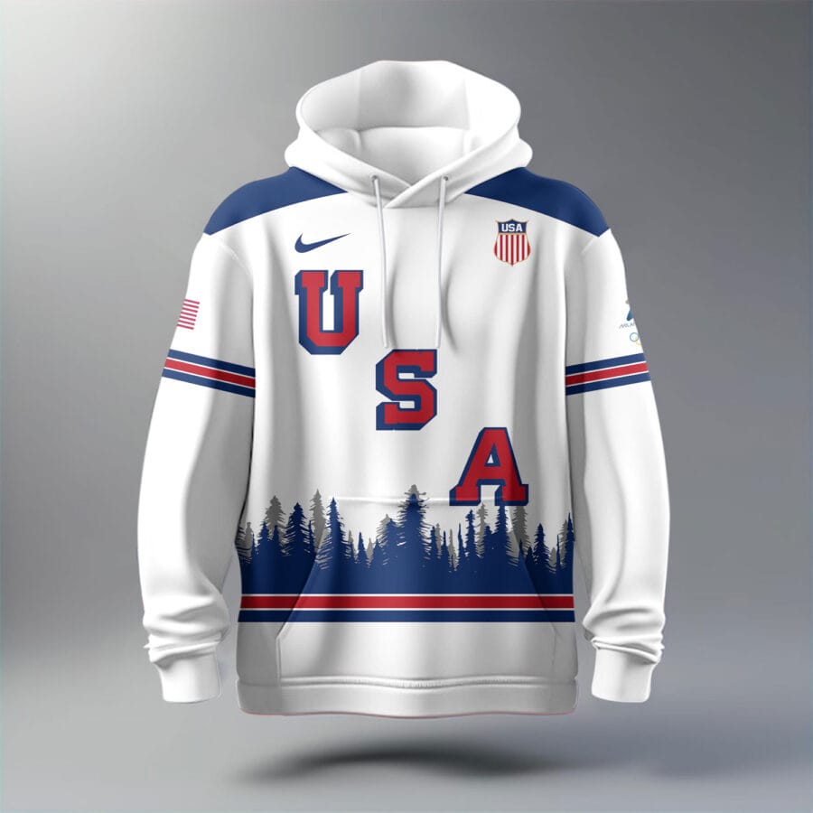 Team USA Hockey – Winter Olympics 2026 Hoodie US72