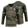 Winter Olympics 2026-Team USA Hockey Military Green Pro Personalized Jersey US2551