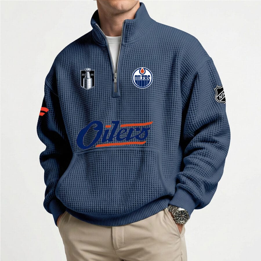 Standley Cup 2026 Men’s Edmonton Oilers Fanatics Quarter Zip EO261