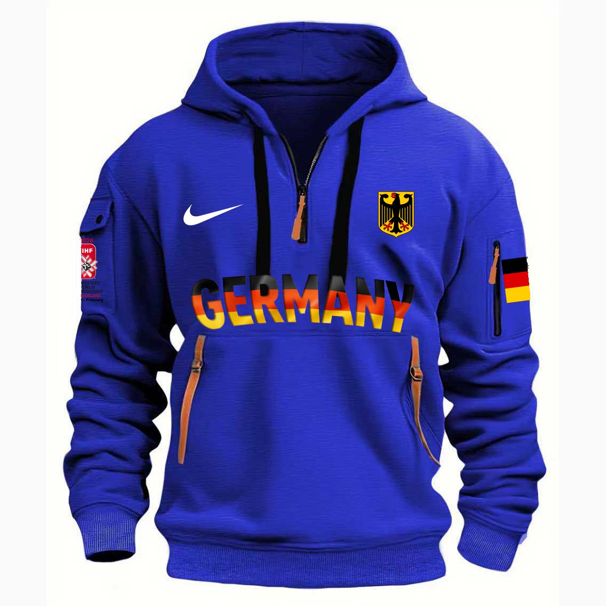 2026 IIHF Ice Hockey World Championship - Team Germany Hoodie Zip GM10 - Image 6