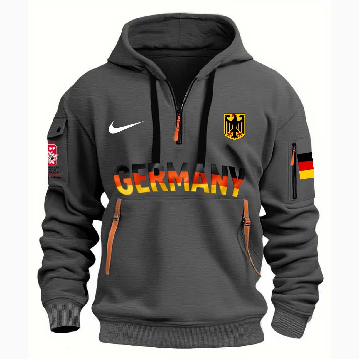2026 IIHF Ice Hockey World Championship - Team Germany Hoodie Zip GM10 - Image 5
