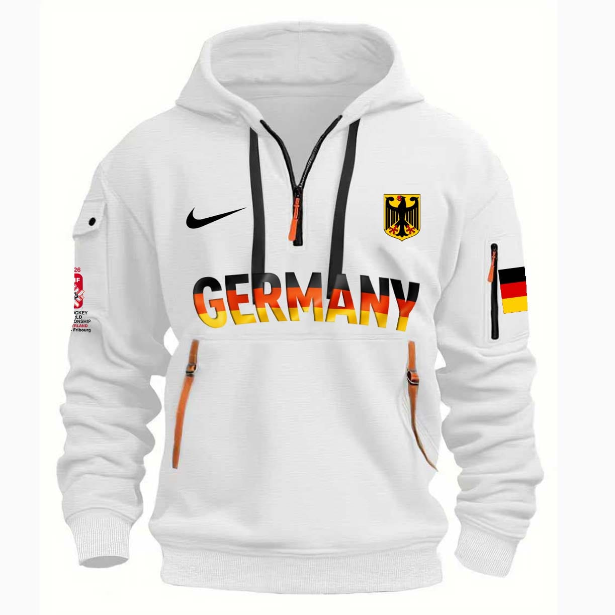 2026 IIHF Ice Hockey World Championship - Team Germany Hoodie Zip GM10 - Image 2