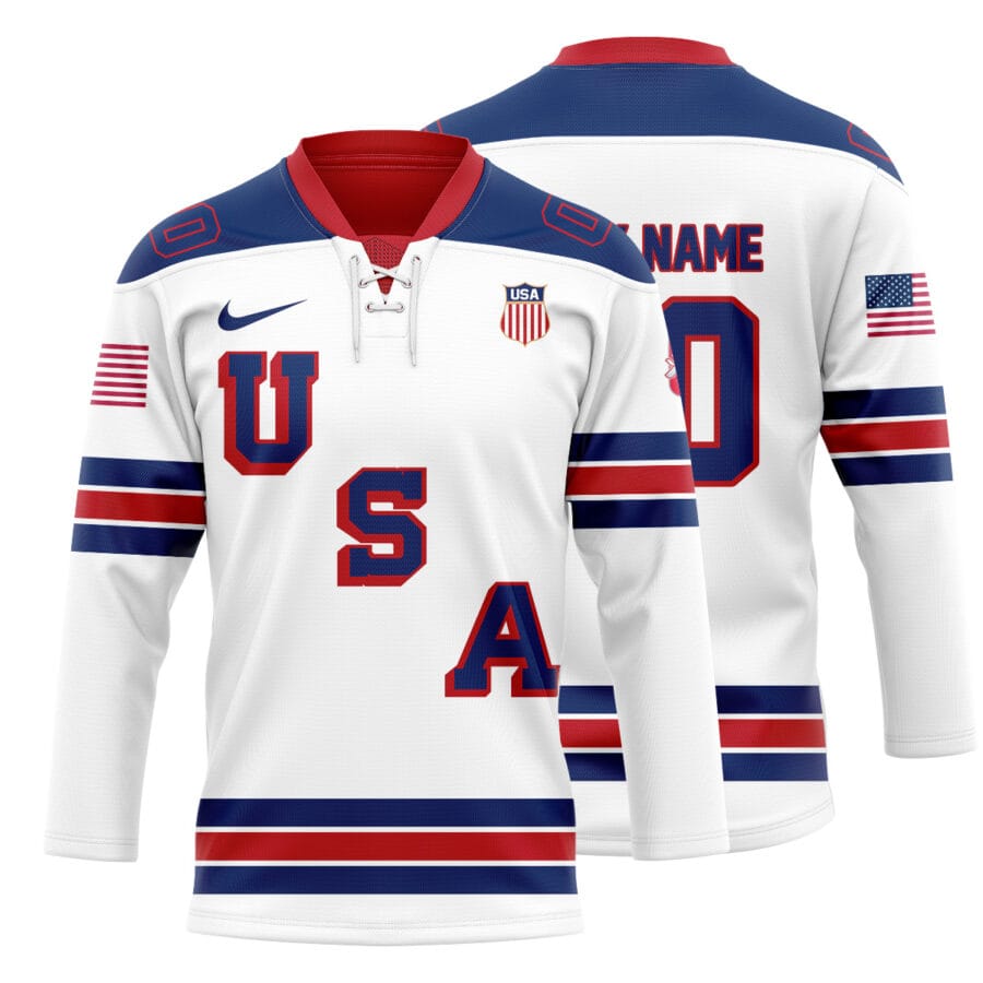 IIHF 2026-Team USA Hockey Custom Jersey 1002