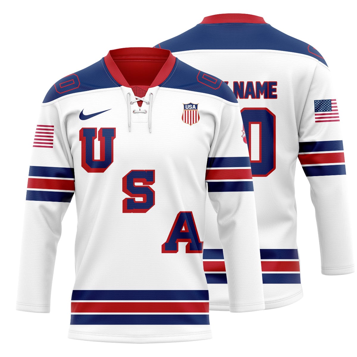 IIHF 2026-Team USA Hockey Custom Jersey 1002