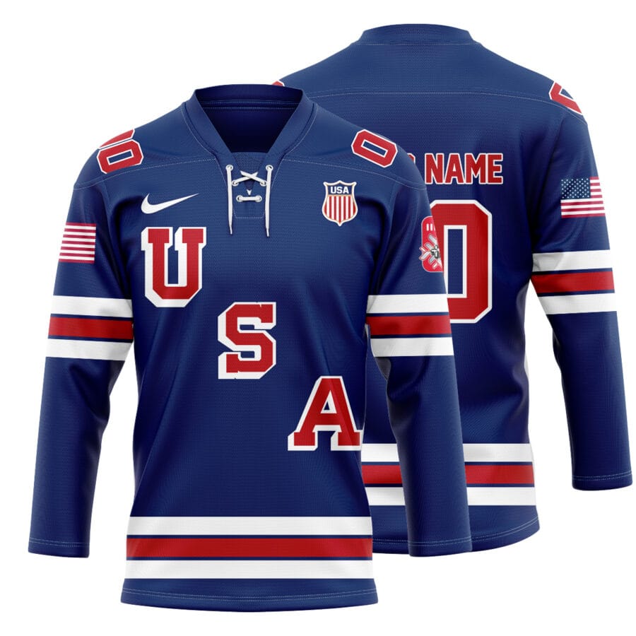 IIHF 2026-Team USA Hockey Custom Jersey 1003